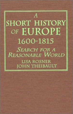 Cover of A short history of Europe, 1600-1815
