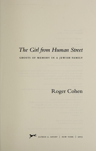 Cover of The girl from Human Street