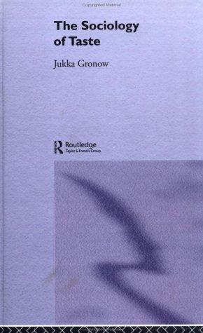 Cover of The sociology of taste