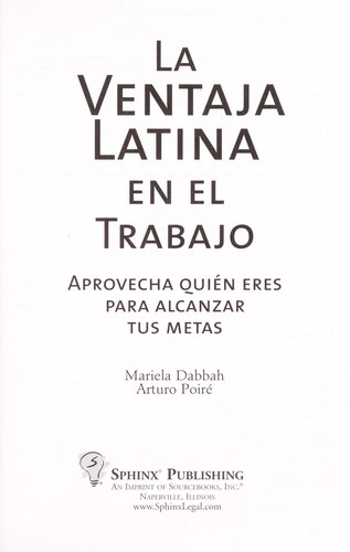 Cover of The Latino advantage in the workplace