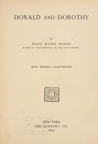 Cover of Donald and Dorothy