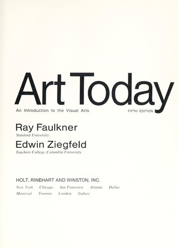 Cover of Art today