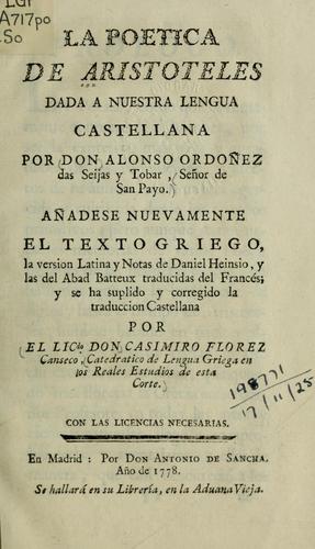 Cover of Poetics