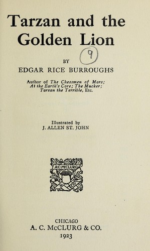 Cover of Tarzan and the Golden Lion