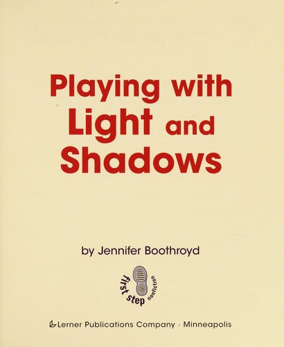 Cover of Playing with light and shadows