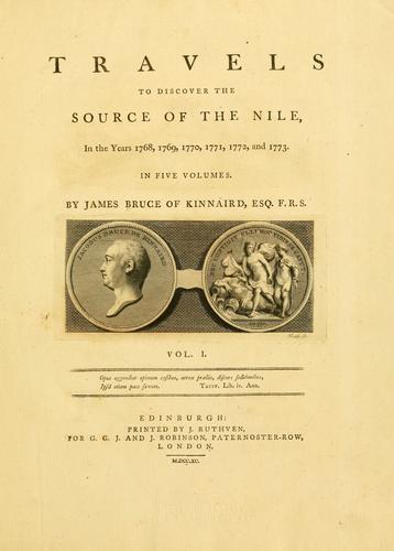 Cover of Travels to discover the source of the Nile