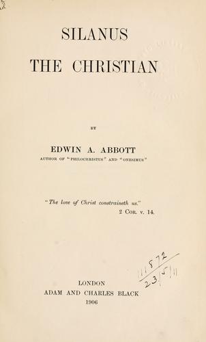 Cover of Silanus the Christian