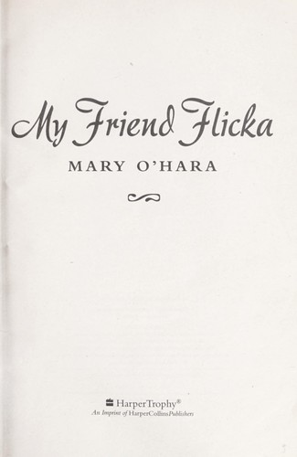 Cover of My friend Flicka