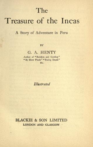 Cover of The Treasure of the Incas