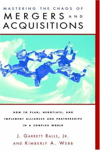 Cover of Mastering the Chaos of Mergers and Acquisitions