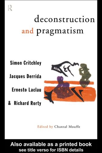 Cover of Deconstruction and Pragmatism