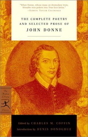 Cover of The complete poetry and selected prose of John Donne