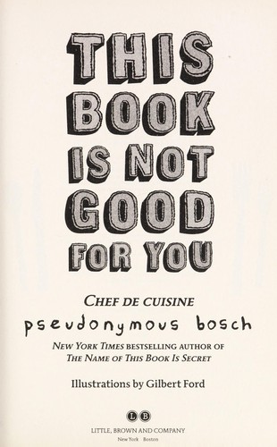 Cover of This Book Is Not Good For You