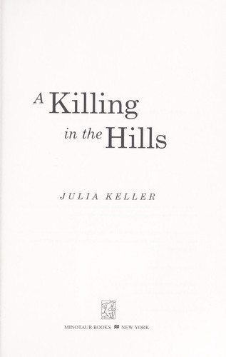 Cover of A killing in the hills